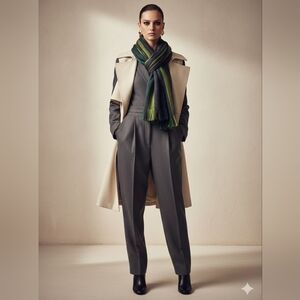 Striped Shades of Green Shupaca Luxe Alpaca Scarf